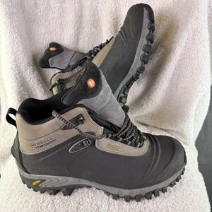 Merrell Continuum Thermo 6 Waterproof Vibram Hiking Boots Black Mens Size 10.5